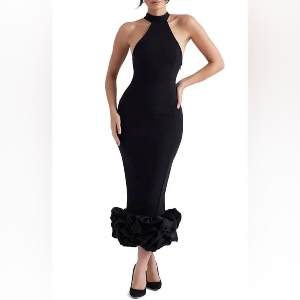 House of CB Halter Dress Large NWT